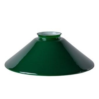 Lampskärm, opalglas, 20 cm, Grön